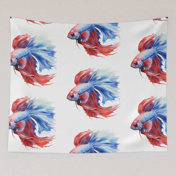 Item preview, Betta Splendens Watercolor Fish designed and sold by SchorlCraft.