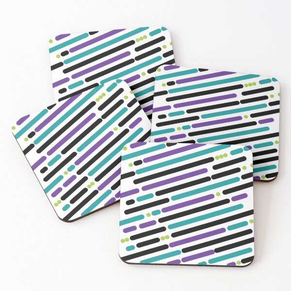 Item preview, teal and  purple diagonal lines designed and sold by HelenDBVickers.