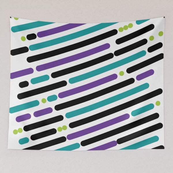 Item preview, teal and  purple diagonal lines designed and sold by HelenDBVickers.