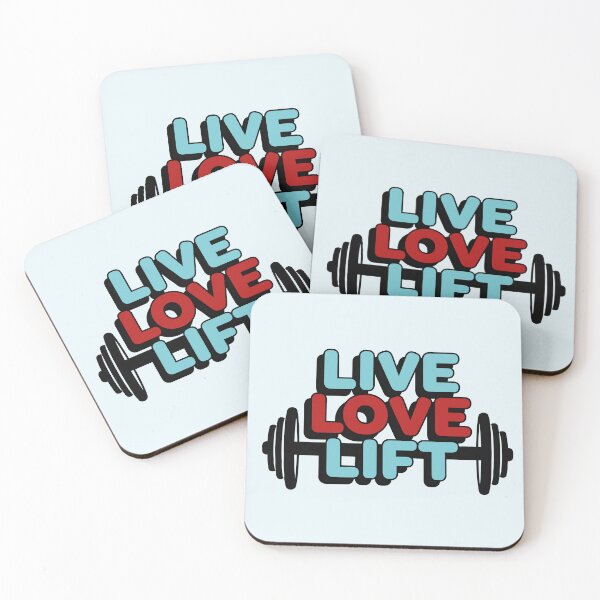 Item preview, Live, Love, Lift, weightlifting design designed and sold by Eenig.