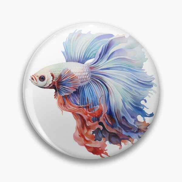 Item preview, Betta Splendens Watercolor Fish designed and sold by SchorlCraft.