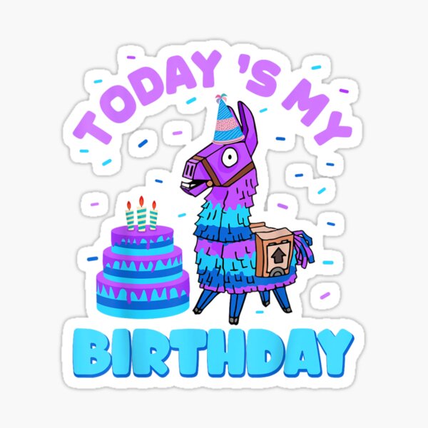 Fortnite Llama Birthday Shirt