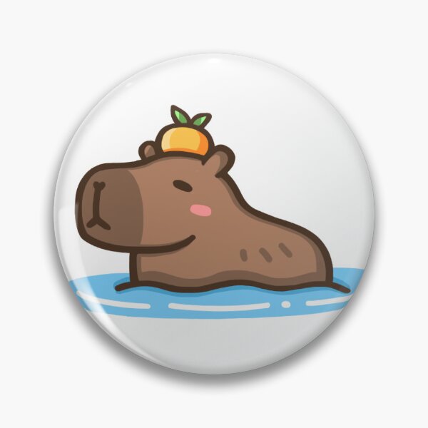 Item preview, Swimming Capybara Chilling designed and sold by devonazure.