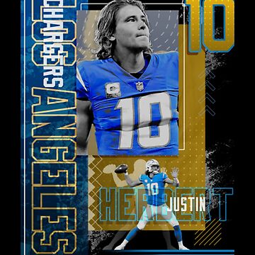 Justin Herbert Football Paper Poster Chargers 2 - Justin Herbert