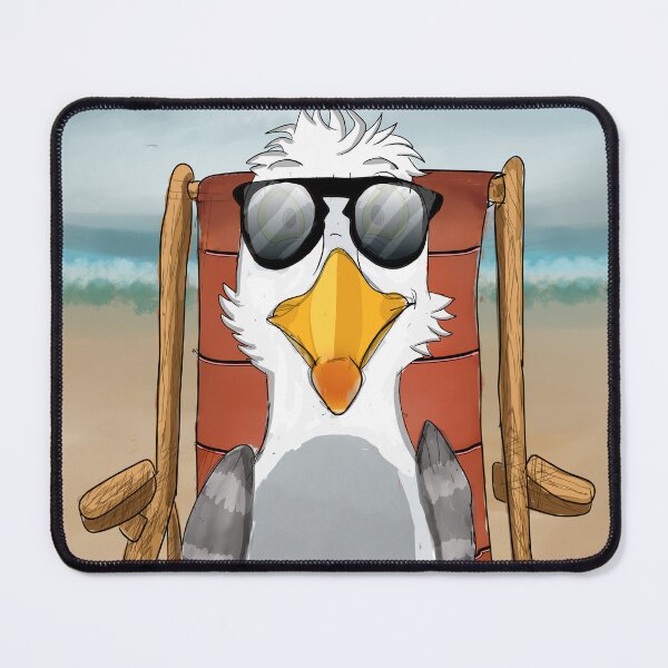 Item preview, Groovy Gull: Deck Chair Vibes designed and sold by retrotoonz.