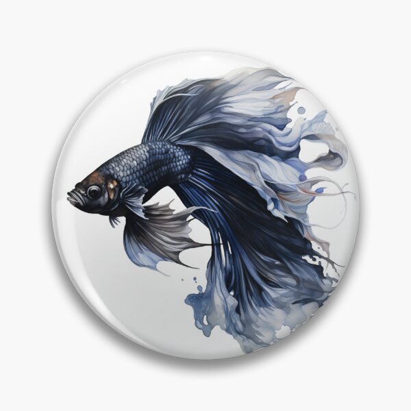 Item preview, Betta Splendens Watercolor Fish designed and sold by SchorlCraft.