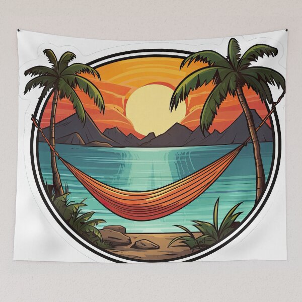 Item preview, Two palm threes and the ocean designed and sold by abmkf.