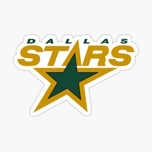 Dallas Stars - 18x18 White Die Cut Decal