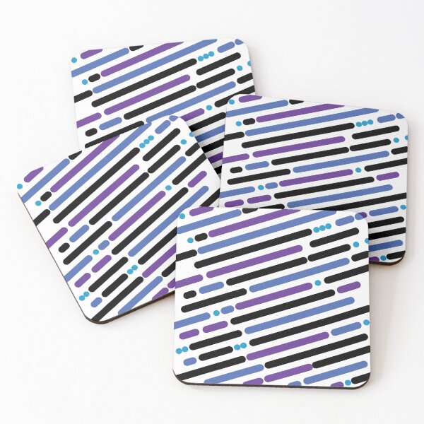 Item preview, Blue and purple diagonal lines designed and sold by HelenDBVickers.