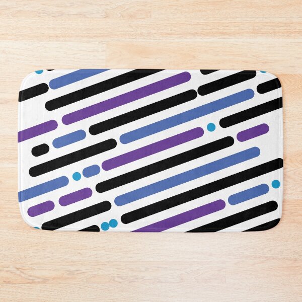 Item preview, Blue and purple diagonal lines designed and sold by HelenDBVickers.