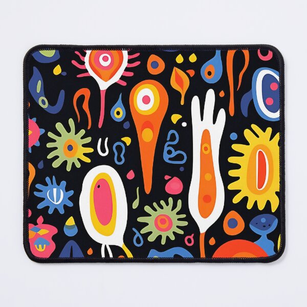 Item preview, Contrasting kaleidoscope: shapes on black with a white center designed and sold by ArrangedDesigns.