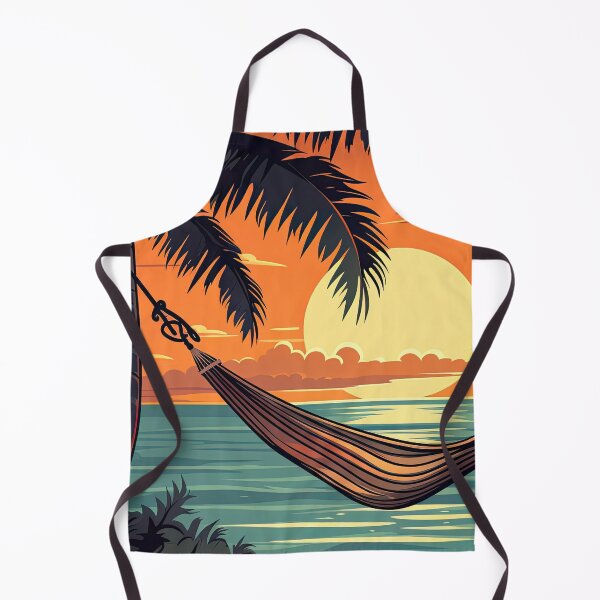 Item preview, A couch next to a hammok and the sun sets over the horizon designed and sold by abmkf.