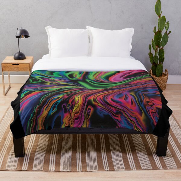 Item preview, Multi Color Midnight Rainbow,Liquid Pour Art by Heva Weva designed and sold by Hevaweva.