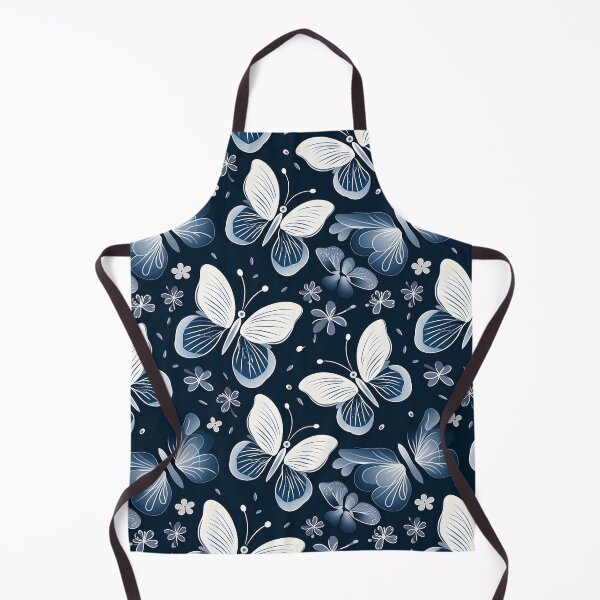 Item preview, Blue butterfly and floral dark colour designed and sold by sakurashorty.