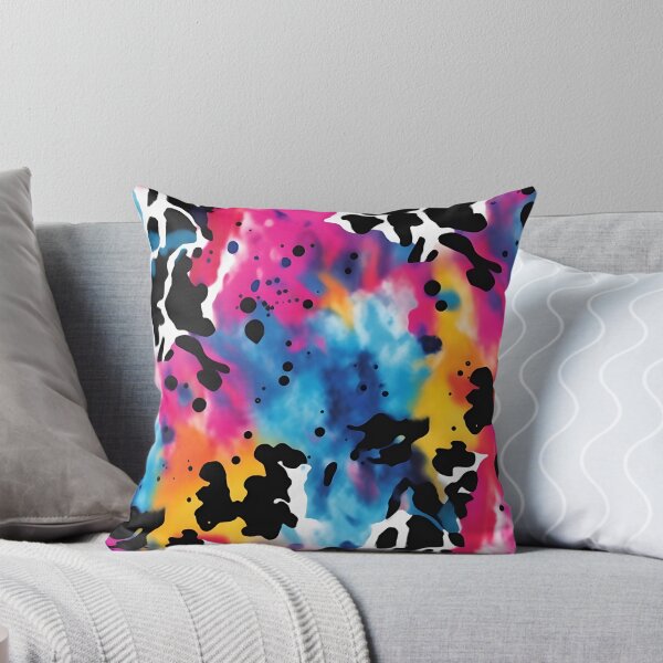 Artikelvorschau, Kuhflecken und Batik-Aquarellmuster entworfen und verkauft von JDWCreations.