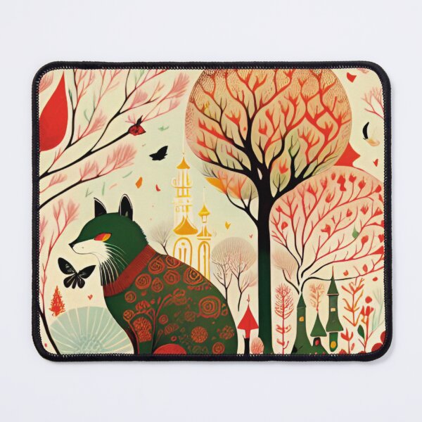 Item preview, Fantastic animal and butterfly in front of the castle designed and sold by paulagonig.