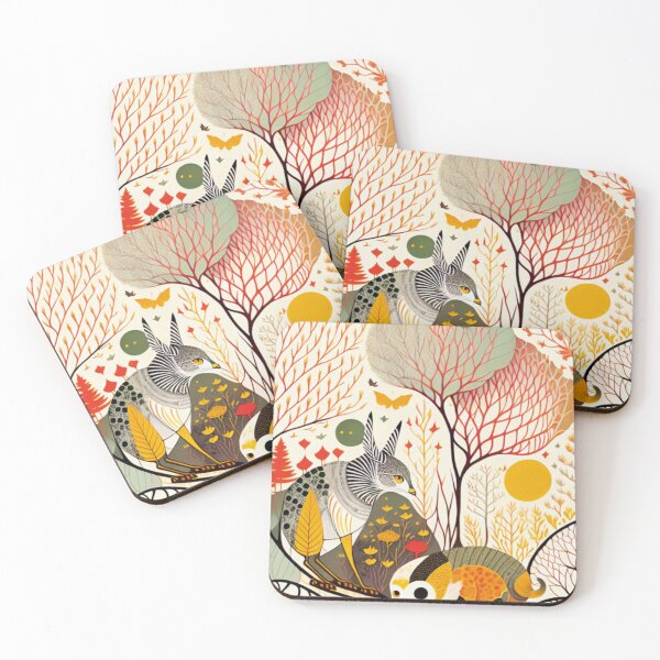 Item preview, Strange creatures looking for food in the undulating forest designed and sold by paulagonig.
