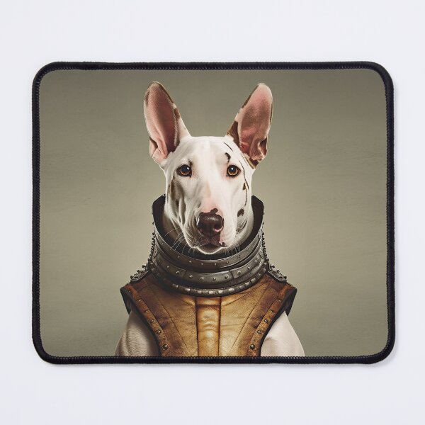Item preview, portrait of a bull terrier dog in a spacesuit against the background of space designed and sold by JoBlack1.