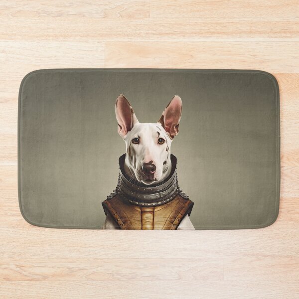 Item preview, portrait of a bull terrier dog in a spacesuit against the background of space designed and sold by JoBlack1.