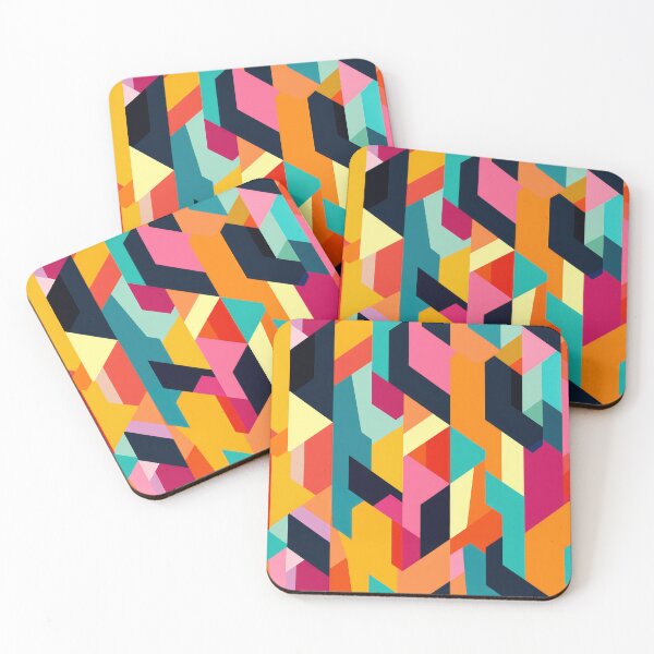 Item preview, Colors Of Interlocking Trapezoids designed and sold by Jiinkyy.