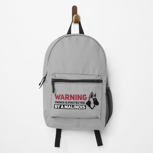 Item preview, Warning Owner Is Protected By A Malinois Gift designed and sold by Malinois  Drive.