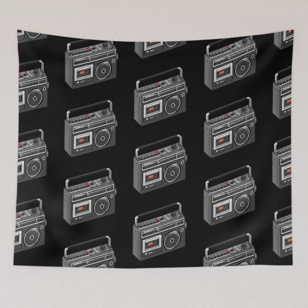 Item preview, Cassette player boombox Pixel art designed and sold by liuxpixel.