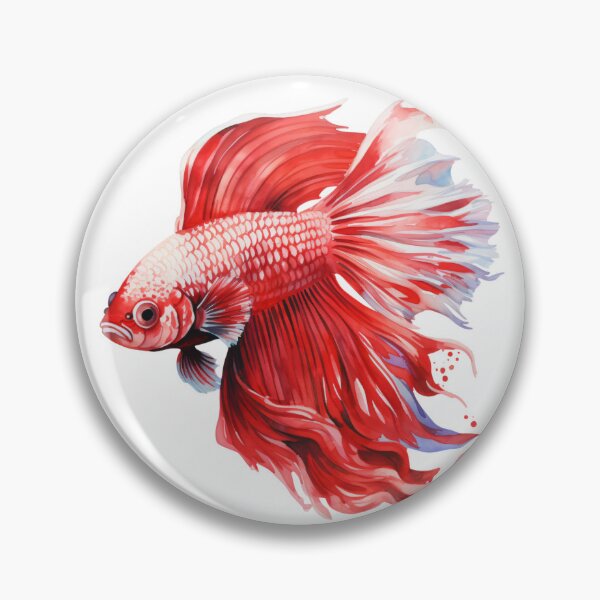 Artikelvorschau, Betta Splendens Aquarellfisch entworfen und verkauft von SchorlCraft.