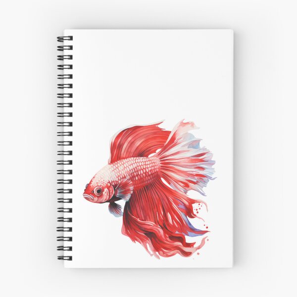 Item preview, Betta Splendens Acuarela Pez designed and sold by SchorlCraft.