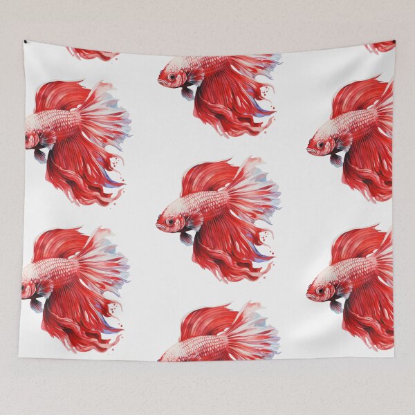Item preview, Betta Splendens Watercolor Fish designed and sold by SchorlCraft.