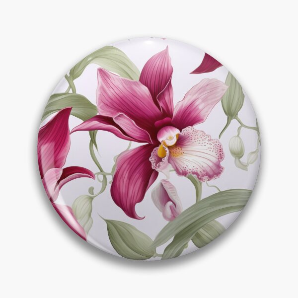 Item preview, Vintage Orchid flower pattern designed and sold by Vindbult.