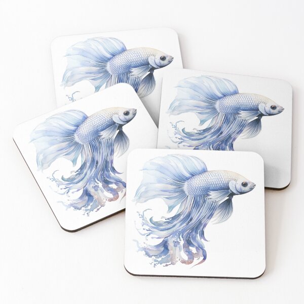Item preview, Betta Splendens Watercolor Fish designed and sold by SchorlCraft.