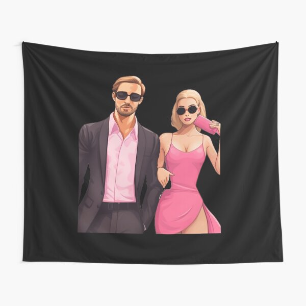 Barbie and Ken At the Beach Color Tapestry