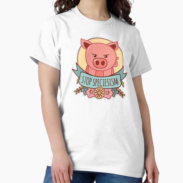 Artikel-Vorschau von Stoppt den Speziesismus, Schwein, designt und verkauft von TheVeganPride.