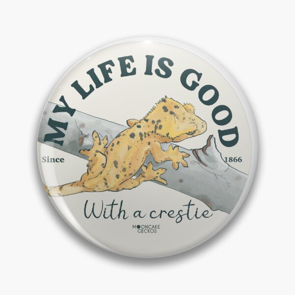 Item preview, Mi vida es buena con un crestado. designed and sold by Mooncake-Geckos.