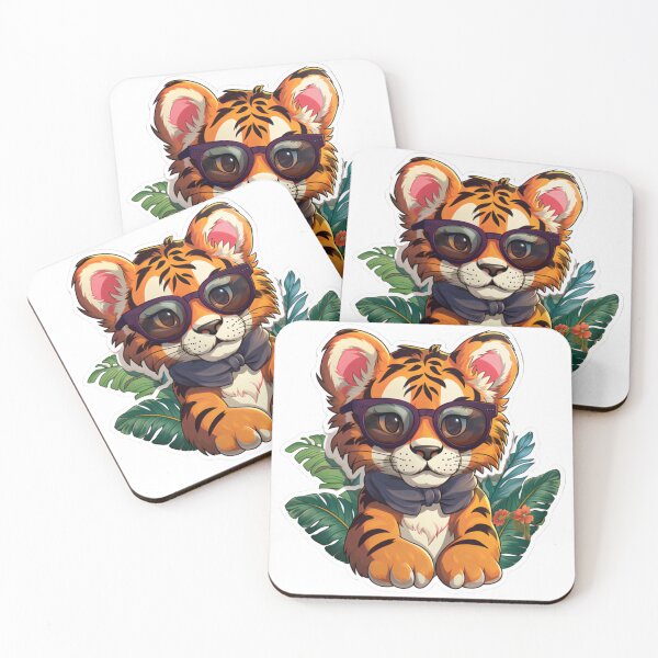 Item preview, Cool and kawaii baby tiger designed and sold by EnigmaStitcher.