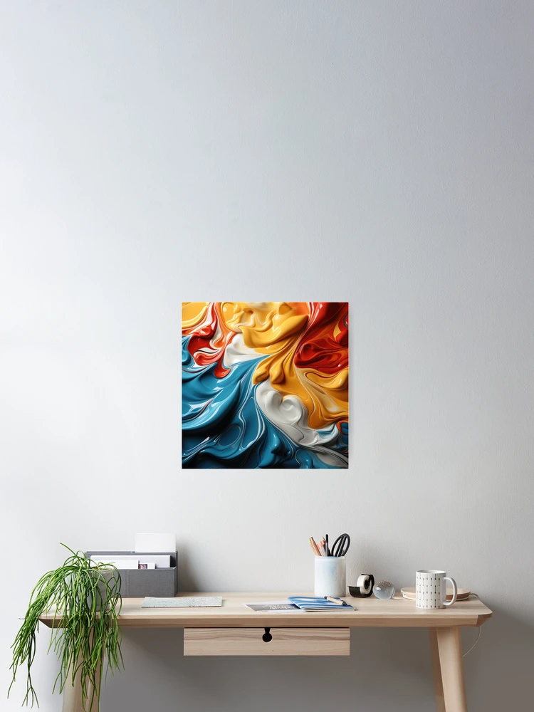 Thumbnail 2 of 3, Poster, Colorful Abstract Patterns designed and sold by AIPICCRAFT.