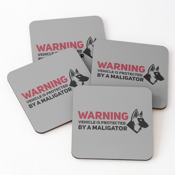 Item preview, Warning Vehicle Is Protected By A Maligator Gift designed and sold by Malinois  Drive.