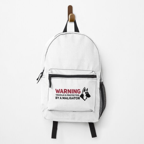 Item preview, Warning Vehicle Is Protected By A Maligator Gift designed and sold by Malinois  Drive.