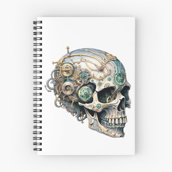 Item preview, Steampunk Skull with Clockwork Gears designed and sold by SchorlCraft.