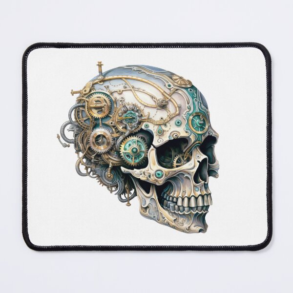 Item preview, Steampunk Skull with Clockwork Gears designed and sold by SchorlCraft.