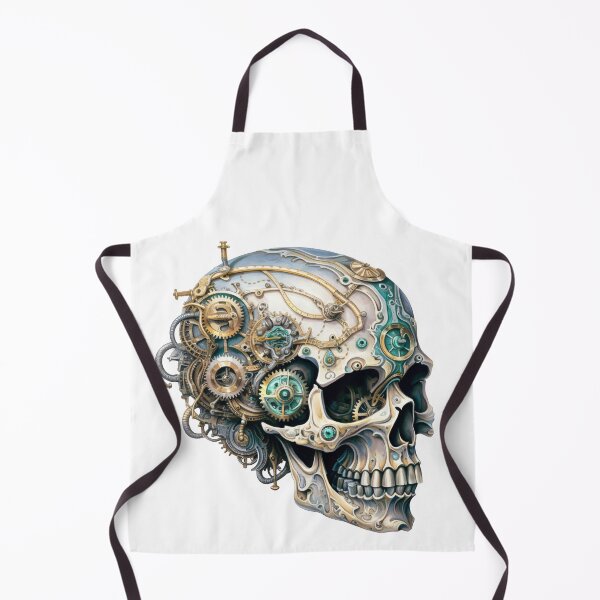 Item preview, Steampunk Skull with Clockwork Gears designed and sold by SchorlCraft.