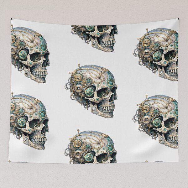 Item preview, Steampunk Skull with Clockwork Gears designed and sold by SchorlCraft.