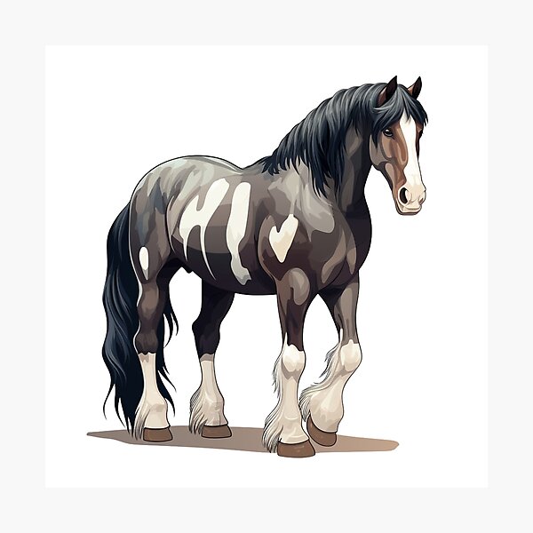 Aperçu de l'œuvre Cheval Clydesdale créée et vendue par NineSvn.