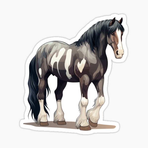 Aperçu de l'œuvre Cheval Clydesdale créée et vendue par NineSvn.