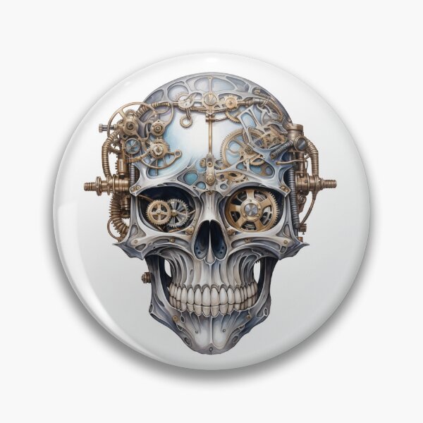 Item preview, Steampunk Skull with Clockwork Gears designed and sold by SchorlCraft.