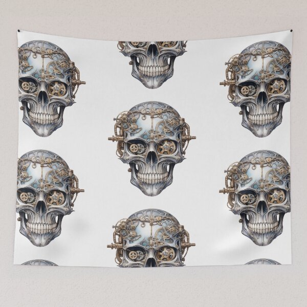 Item preview, Steampunk Skull with Clockwork Gears designed and sold by SchorlCraft.