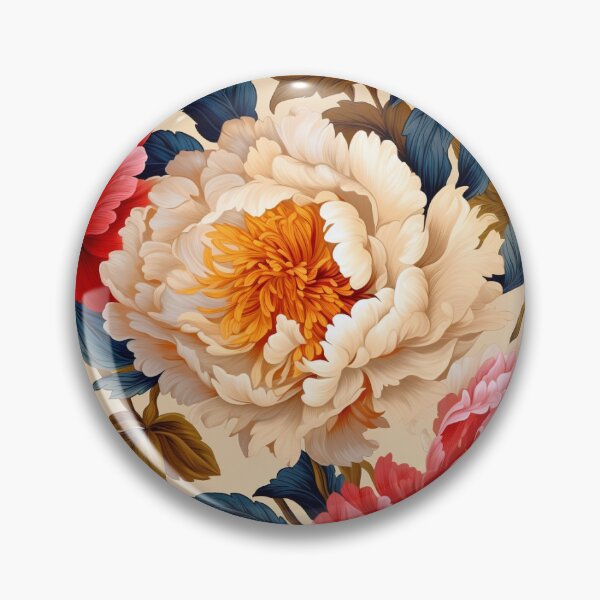 Item preview, Vintage Peony flower pattern designed and sold by Vindbult.