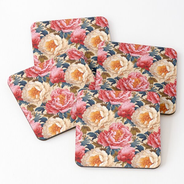 Item preview, Vintage Peony flower pattern designed and sold by Vindbult.