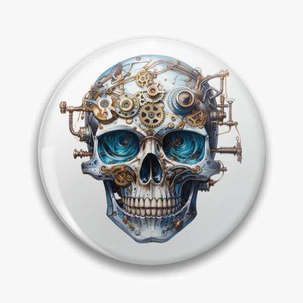 Item preview, Steampunk Skull with Clockwork Gears designed and sold by SchorlCraft.