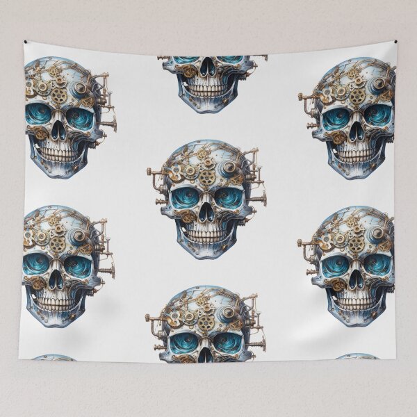 Item preview, Steampunk Skull with Clockwork Gears designed and sold by SchorlCraft.